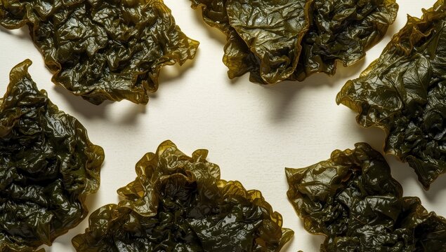 Korean sheets of seaweed texture images