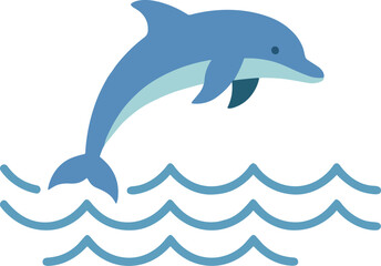 Obraz premium Icon of ocean wave and sea