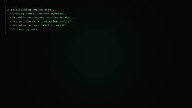 System Initializing Neural Network Secure Data Processing Interface.