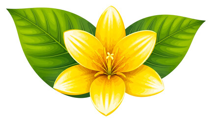Obraz premium A beautiful closeup of a yellow frangipani plumeria flower blossom isolated on white, showcasing the tropical nature and floral beauty of this blooming summer plant with delicate petals