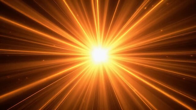 Radiant golden light burst