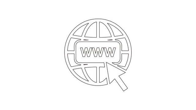 Global World Wide Web Browser Whiteboard Styled Animation