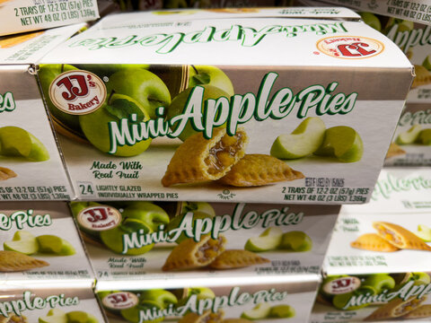 JJ Bakers Mini Apple Pies Box Package Close Up