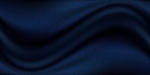Fototapeta premium Black dark gray blue abstract elegant background. Drapery. Curtain. Fabric material. Soft folds. Wave stripe line. Gradient. Empty space. Design. Template.