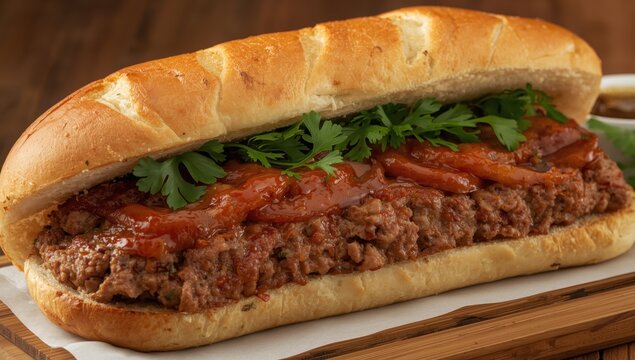 Bavarian meatloaf sandwich