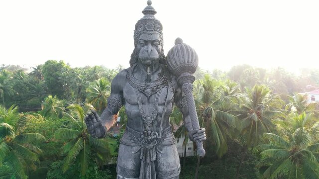 Lord Hanuman Statue, Prasanna Anjaneya Temple, Kundapura