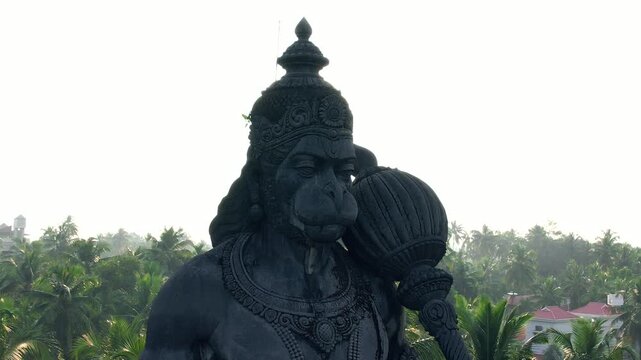 Lord Hanuman Statue, Prasanna Anjaneya Temple, Kundapura