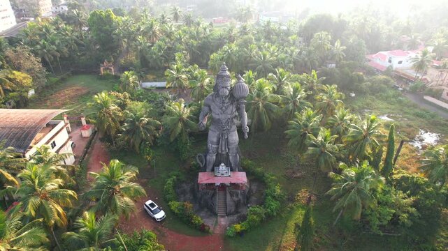 Lord Hanuman Statue, Prasanna Anjaneya Temple, Kundapura