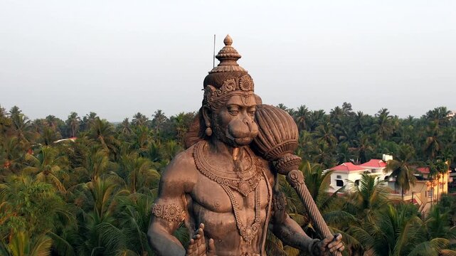Lord Hanuman Statue, Prasanna Anjaneya Temple, Kundapura