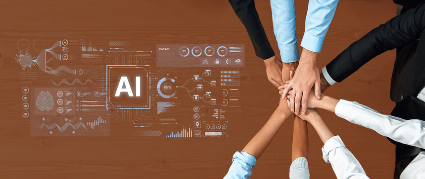 A futuristic AI dashboard for business intelligence. This platform showcases advanced data analytics, processing complex information into visual charts and graphs for strategic insights. Fermion