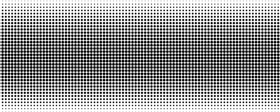 PrintA high-contrast image featuring a dense arrangement of small black dots on a white background, creating a halftone effect with varying dot densities