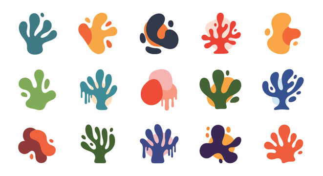 Multicolored paint handprint designs on a neutral surface