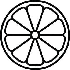 Obraz premium A geometric pattern featuring a circle divided into petal-like segments with intersecting lines Vector, illustration