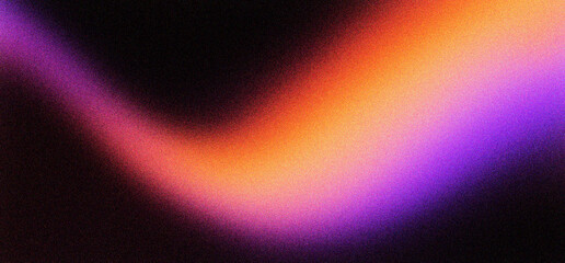 Retro grainy gradient background with purple and orange light leaks, abstract lo-fi aesthetic texture for social media, nostalgic film grain blur with vibrant neon colors © VEXLO