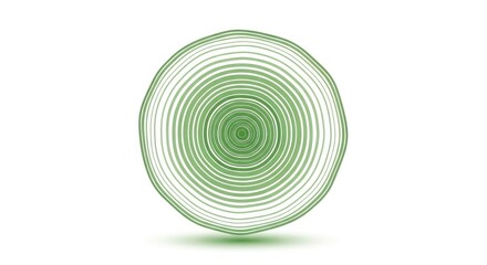 Fototapeta premium Abstract Green Circle Design Element Isolated on White Background