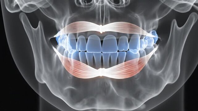 Dental Anatomy - A Detailed Visualization of Teeth and Jaw Structure.