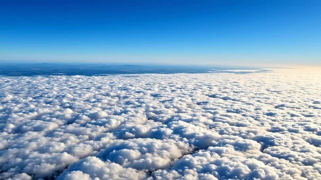 Aerial view of clouds and sky