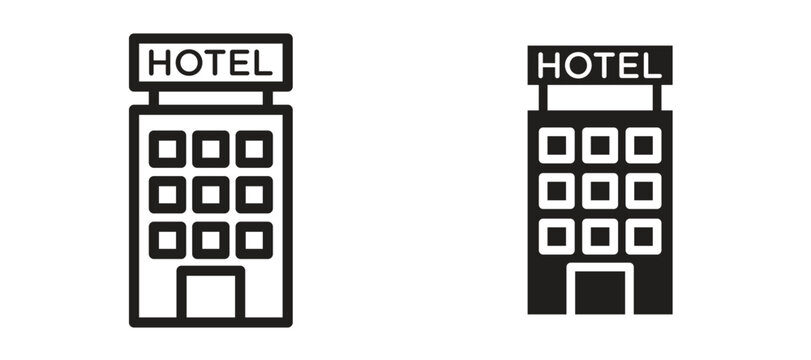 hotel icon vector design template and illustration EPS10.