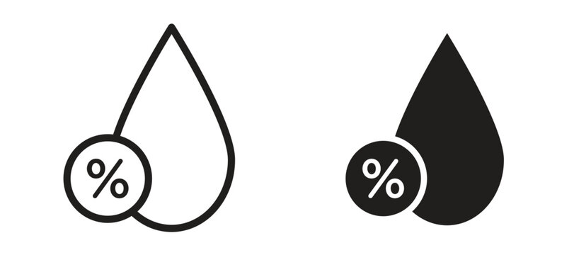 Humidity icon vector design template and illustration EPS10.