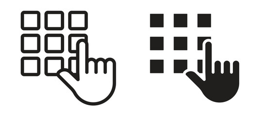 Keypad icon vector design template and illustration EPS10. © RImon
