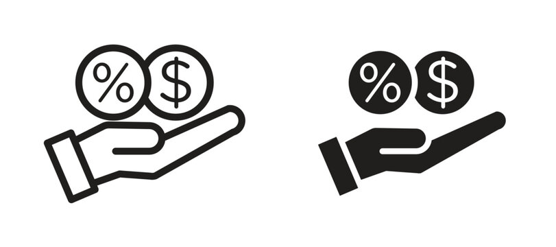 Interest icon vector design template and illustration EPS10.