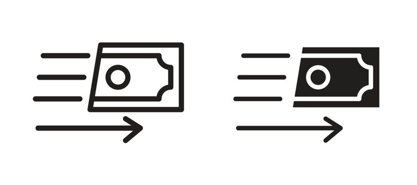 Money Transfer icon vector design template and illustration EPS10.