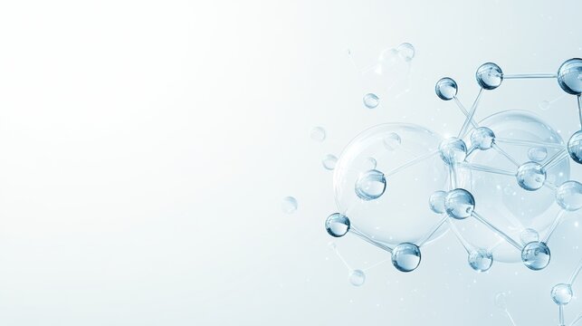 Illustration of abstract molecular structure concepts