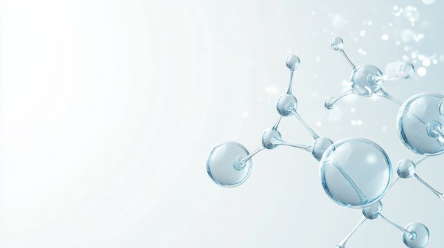 Illustration of abstract molecular structure concepts