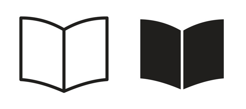 open book icon vector design template and illustration EPS10.