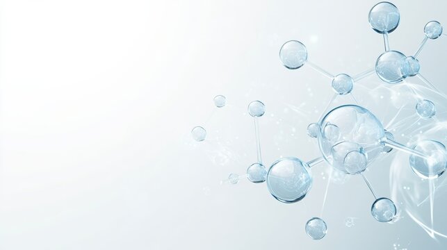 Illustration of abstract molecular structure concepts