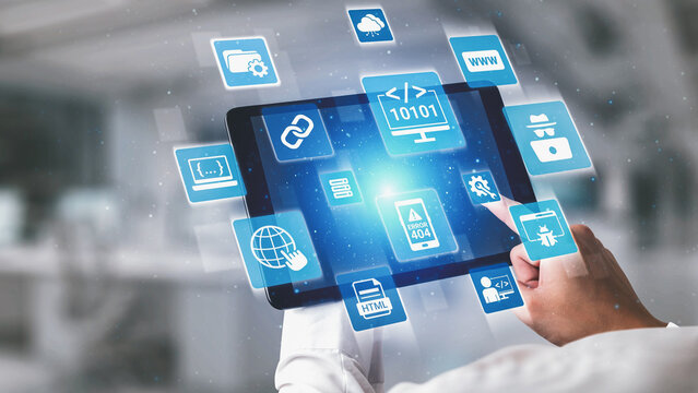 Software development with coding overlays, programming languages, developer tools, mobile app creation, and advanced programming for digital product development and software solutions. Spire