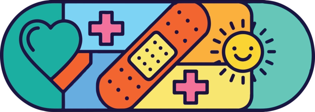 Colorful rainbow nail polish bottle with dripping brush, vibrant multicolored manicure lacquer, isolated on white background