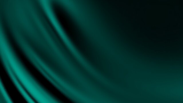 Deep emerald green abstract luxury silk wavy background texture