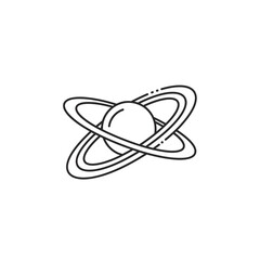 Saturn Planet with Ring System. © Ade