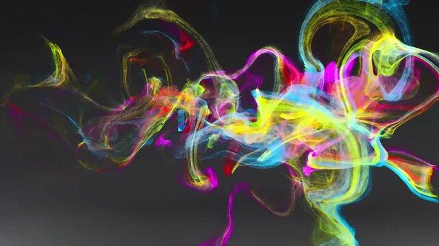 abstract colorful smoke splash animation at 4k high fps. present your brand with professional style.