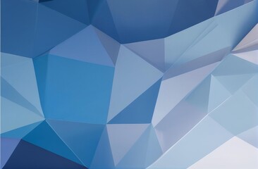 Fototapeta premium Soft blue and purple polygon geometric background