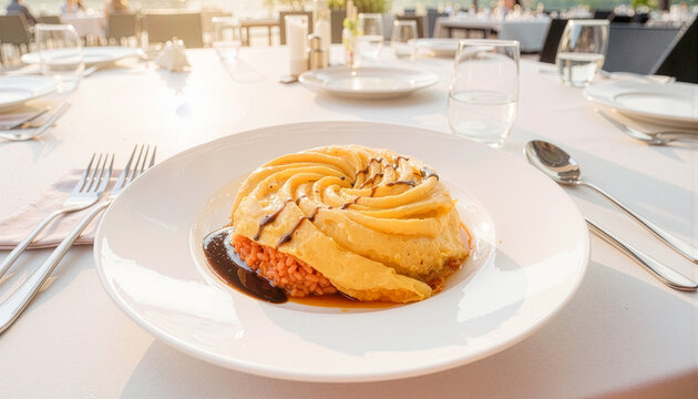 美味しそうな「卵が半熟のふわトロオムライス」