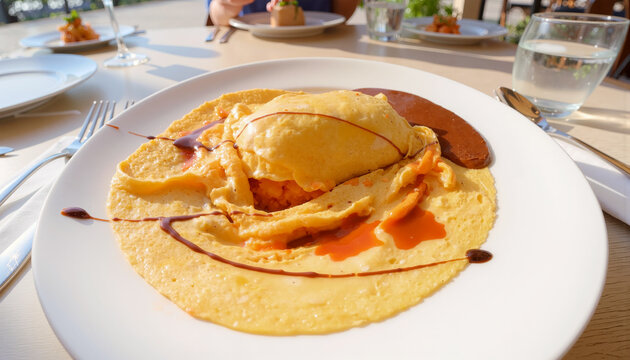 美味しそうな「卵が半熟のふわトロオムライス」