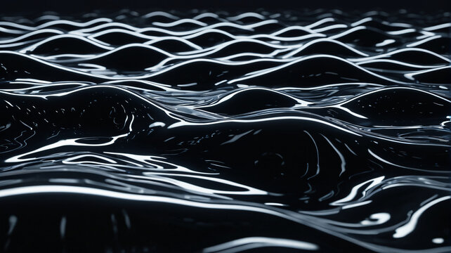 Abstrakte schwarze &Ouml;lwellen Textur