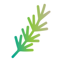 Obraz premium Vibrant green leafy branches extend upwards on white