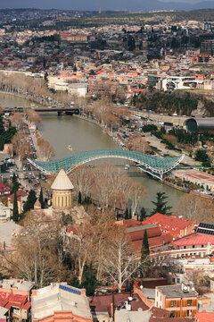 panoramic view of the city of tbilsi