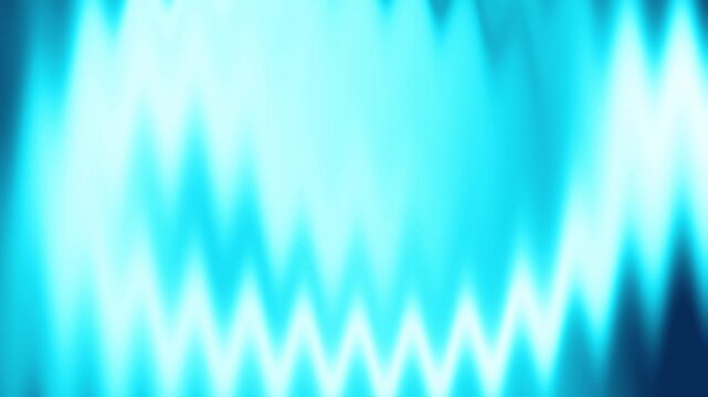Abstract Neon Light Blue Soft Blurred Wavy Zig Zag Background