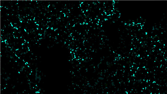 Vector Microscopic cell structure glows with luminescent specks floating and deep dark realm and the science abstract beauty of this universe and this tiny world with ethereal details