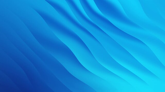 Abstract blue flowing wave gradient background for corporate presentations, clean modern design with smooth motion, seamless looping animation