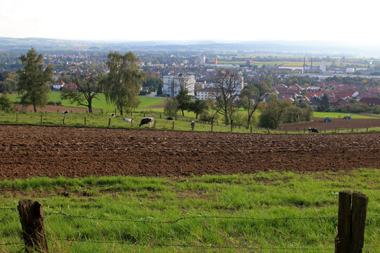 Blick auf Rinteln an der Weser