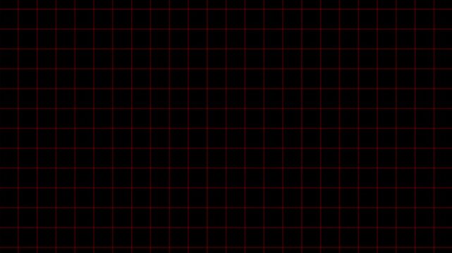 Dark background with red grid lines texture overlay animation grid pattern