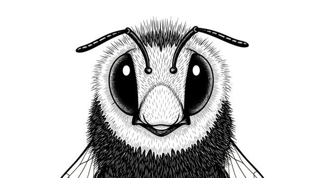 A cute illustration of a bee.