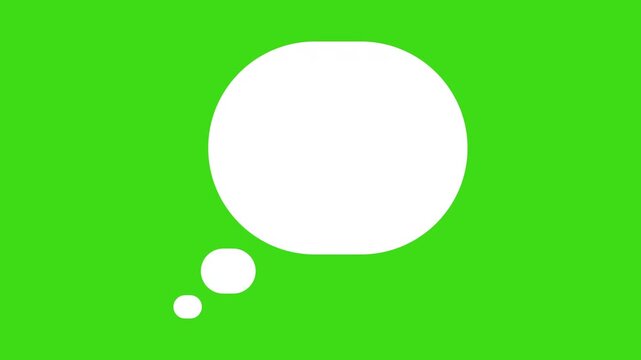 thinking speaking chat speech bubble animation video