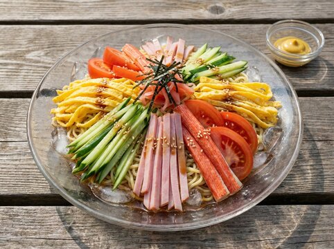 Hiyashi chuka chilled noodles