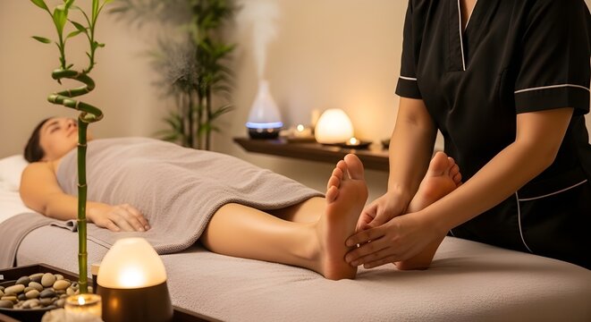 oot massage therapy for relaxation and wellness.